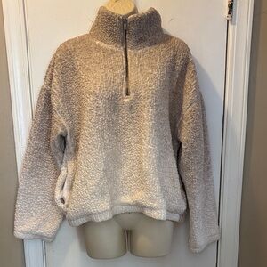 Thread & Supply Large and Cozy Quarter-Zip Sherpa Pullover 26-018-1